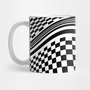 Wonky Race Track Pattern Mug